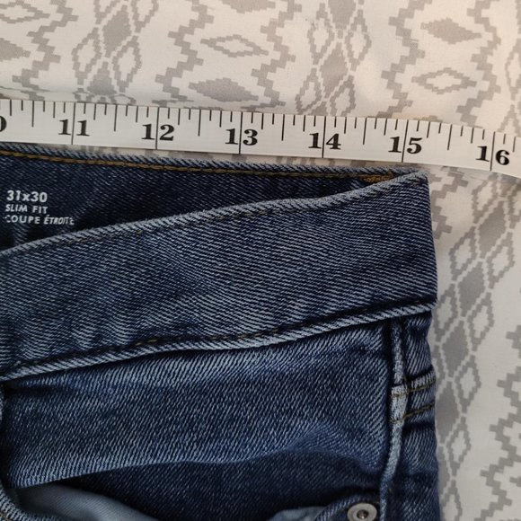 Banana Republic blue jeans. Size 31x30. NWOT - Picture 5 of 10